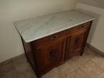 Eiken Commode met marmeren blad, Antiek en Kunst, Ophalen