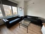 2 Canapé nior en cuir, Ophalen, Zo goed als nieuw, Leer