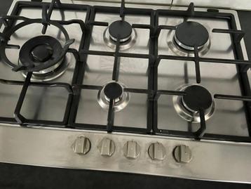 Gaskookplaat 5-pit merk Whirlpool, Electroménager, Tables de cuisson, Enlèvement, Utilisé