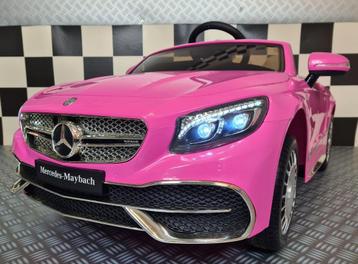 Kinderauto Mercedes Maybach - soft start - leren zit - RC, Kinderen en Baby's, Ophalen of Verzenden, Nieuw, Afstandsbediening