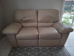 Lederen salon - kleur taupe - merk Italsofa, Ophalen, Gebruikt, Leer, Hedendaags