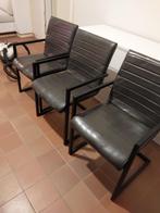 6 stoelen gratis op te halen, Huis en Inrichting, Stoelen, Ophalen, Gebruikt, Zwart, Metaal