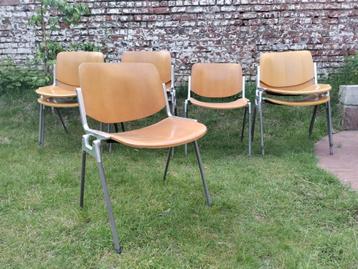 8 chaises Type Castelli DSC 106, Autres couleurs, Enlèvement, Designed by Giancarlo Piretti, Métal