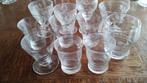 11 jeneverglaasjes, Verzamelen, Glas en Drinkglazen, Ophalen, Zo goed als nieuw