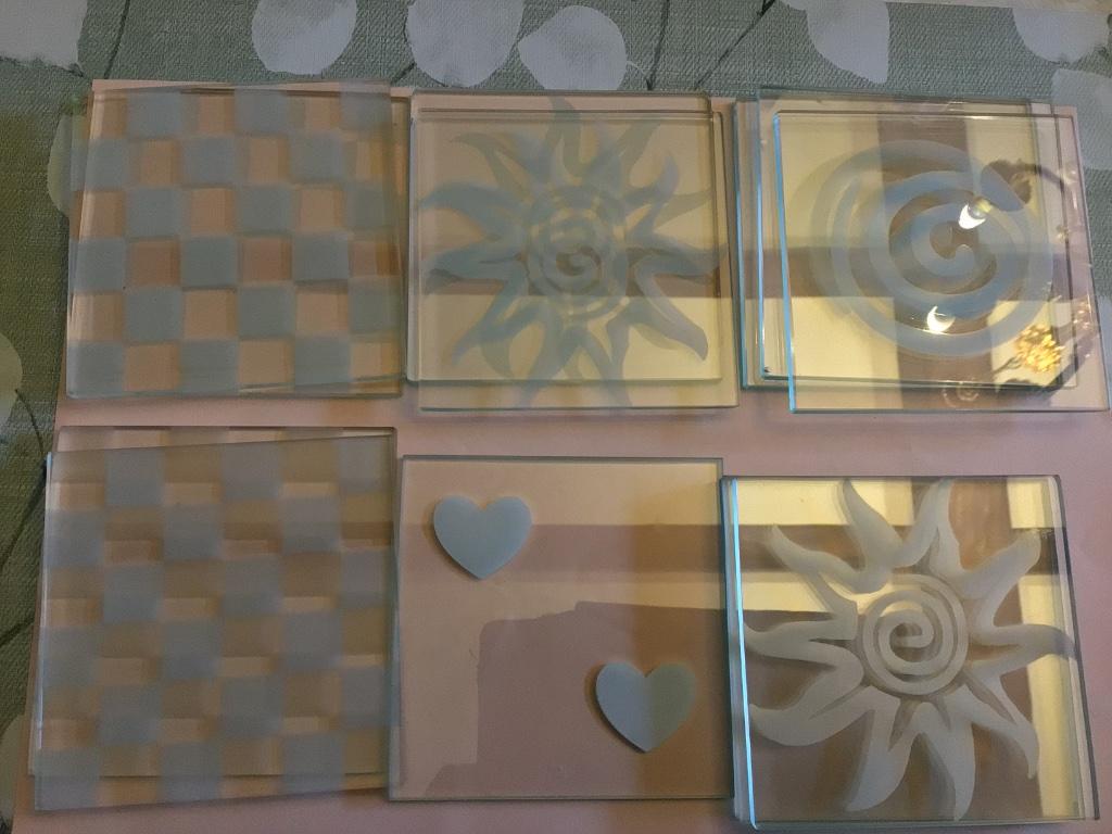 Sous-verres et sous-verres en verre, Maison & Meubles, Accessoires pour la Maison | Sous-verres & Sous-plats, Enlèvement ou Envoi