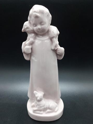 Figurine vintage en porcelaine Téco