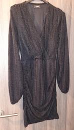 Zwart glitterkleedje maat M, Ophalen, Zwart