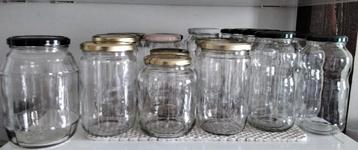 set van 45 glazen potten van minstens 700 ml voor coulis,... beschikbaar voor biedingen