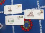3 enveloppes de premiere emission, Ophalen of Verzenden, Gestempeld, Gestempeld