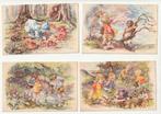 Lot 8 cartes enfants et paysages illustrateur CORINA, Enfants, Non affranchie, Envoi