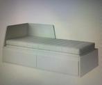 Bed(bank) met 2 lades/2 matrassen Wit, Ophalen, Wit, Tweepersoons, 180 cm