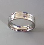 Zilveren titanium ring voor heren, Handtassen en Accessoires, Ringen, Overige materialen, Gebruikt, Heer, Ophalen of Verzenden