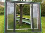 2 Grote dubbele ramen - BJ 2017 - RAL 7016, Doe-het-zelf en Bouw, Ophalen, Gevelraam of Ruit, Gebruikt, 160 cm of meer