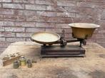 Antieke weegschaal met gewichten, Antiek en Kunst, Antiek | Gereedschap en Instrumenten, Ophalen