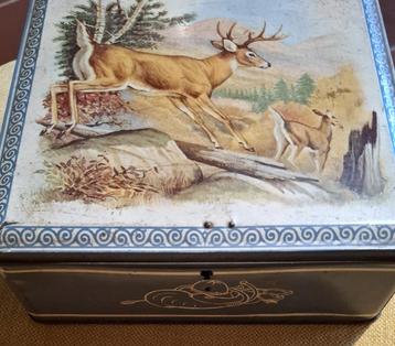 Originele vintage koektrommel van Van Melle beschikbaar voor biedingen