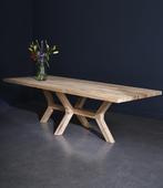Oud eiken tafel, Massieve tafel, Eetkamertafel, Maatwerk, Huis en Inrichting, Ophalen of Verzenden, Nieuw, Eikenhout