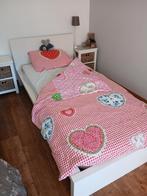 Wit bed. Zo goed als nieuw, weg wegens verhuizing., Ophalen, Lattenbodem