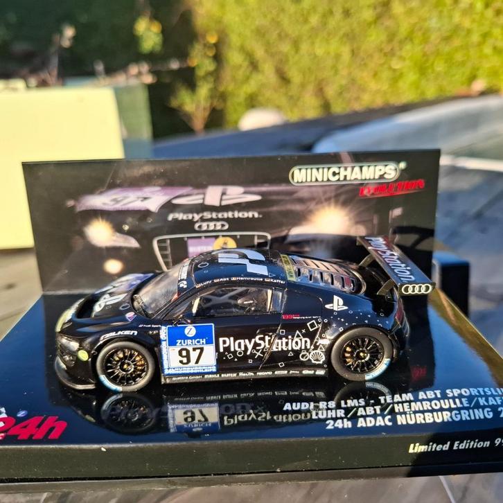 1/43 Minichamps Audi R8 LMS #97   24h ADAC Nürburgring 2009, Hobby en Vrije tijd, Modelauto's | 1:43, Nieuw, Auto, MiniChamps