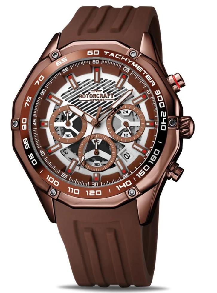 Rotorcraft Warrior RC5901 Chrono Sport Nieuw! t.w.v € 499-,, Handtassen en Accessoires, Sporthorloges, Nieuw, Waterdicht, Ophalen of Verzenden