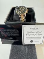 Nieuw horloge rotorcraft discover chrono gold zilver zwart, Staal, Polshorloge, Nieuw, Zilver