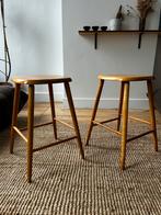 Tabourets vintage en bois, Enlèvement ou Envoi