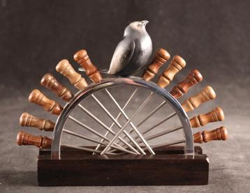 Set de bâtonnets à cocktail avec oiseau en bronze, Enlèvement ou Envoi