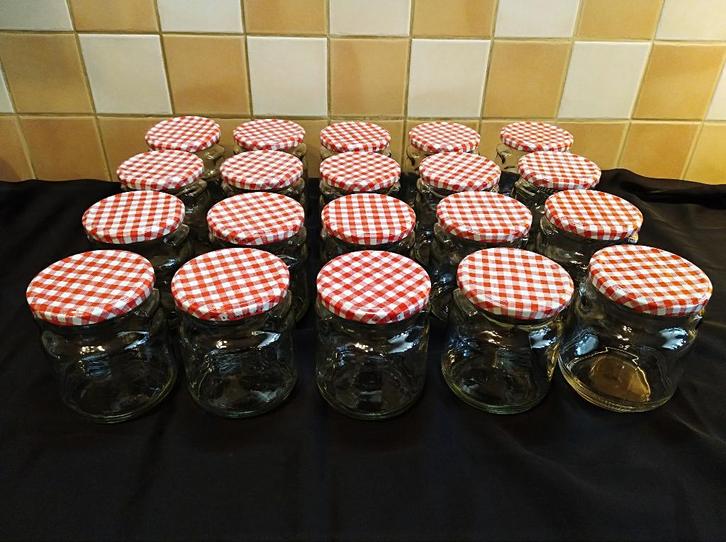 Steriliseerbokalen met schroefdop (20 stuks)., Huis en Inrichting, Keuken | Potten en Pannen, Nieuw, Pot, Bus of Blik, Glas, Ophalen