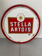 Oude emaille plateau Stella Artois, Verzamelen, Ophalen of Verzenden, Gebruikt, Reclamebord, Plaat of Schild, Stella Artois