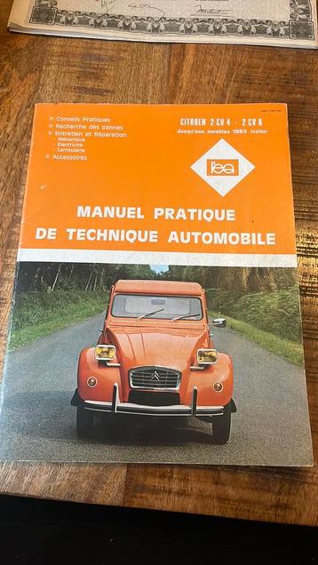 Citroën 2 cv 4. / 2 cv 6 technisch handboek nieuwstaat, Autos : Divers, Modes d'emploi & Notices d'utilisation, Enlèvement ou Envoi