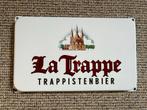 La trappe trappist emaille reclame bord, Verzamelen, Biermerken, Ophalen of Verzenden