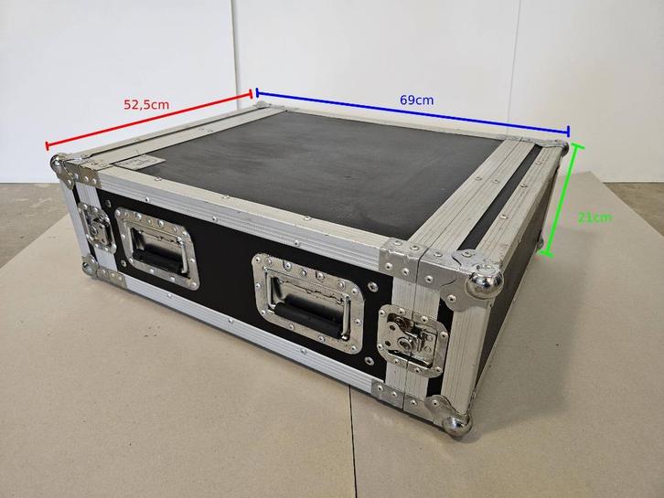 Flightcase rack 19" 4U diepte 69cm, Muziek en Instrumenten, Behuizingen en Koffers, Gebruikt, Overige instrumenten, Flightcase