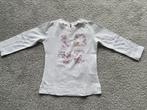 Witte T-shirt Monnalisa met bloemen maat 86, Meisje, Ophalen of Verzenden, Zo goed als nieuw, Monnalisa