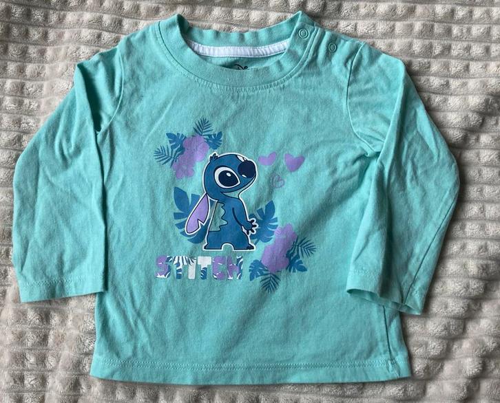 Disney Stitch maat 74, Kinderen en Baby's, Kinderkleding | Maat 98, Zo goed als nieuw, Meisje, Shirt of Longsleeve, Ophalen of Verzenden