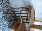 Vintage Rotan/bamboe bijzettafel, Ophalen, Gebruikt