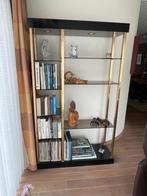 Vintage glazen vitrinekast, Huis en Inrichting, Ophalen, Met plank(en), Gebruikt, Vintage