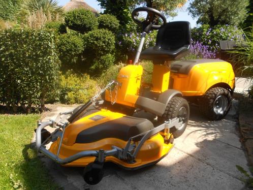 Jonge zitmaaier Stiga Park 320 PW electrisch maaidek., Tuin en Terras, Zitmaaiers, Zo goed als nieuw, 90 tot 120 cm, Elektrische starter
