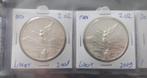 Zilveren 2OZ Libertad Munten - 2008 & 2009, Verzenden, Midden-Amerika, Losse munt, Zilver