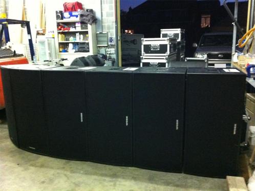 Geluidssysteem Work (4x top, 4xsub + ampracken), Audio, Tv en Foto, Luidsprekerboxen, Gebruikt, 120 watt of meer, Overige merken
