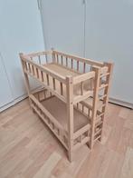 Houten poppenbed stapelbed voor poppen, Ophalen, Zo goed als nieuw