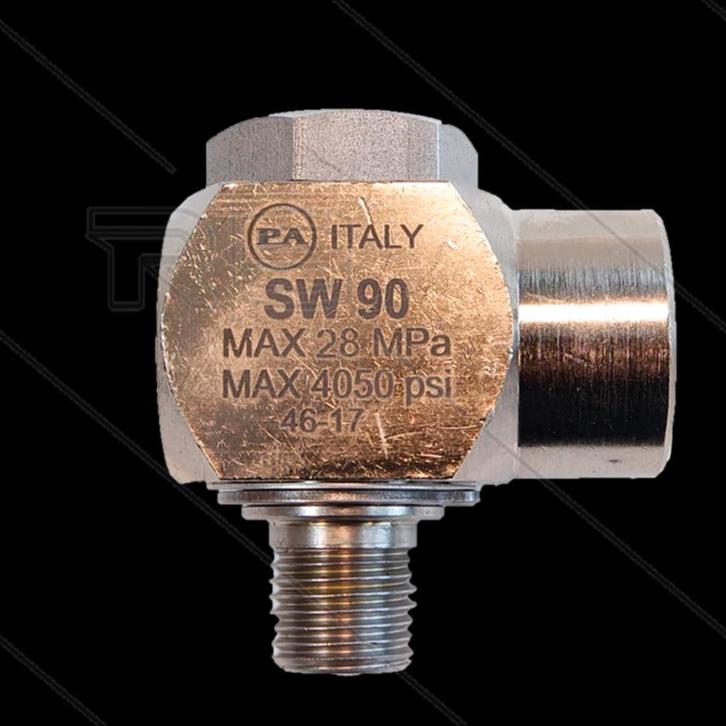 Haakse Swivel Messing-RVS 250 Bar Compact, Auto diversen, Overige Auto diversen, Verzenden