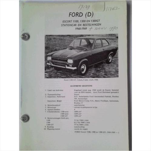 Ford Escort 1100 1300 Vraagbaak losbladig 1968-1970 #2 Neder, Livres, Autos | Livres, Utilisé, Ford, Enlèvement ou Envoi