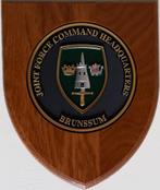 Wapenschild Joint Force Command HQ Brussum, Collections, Objets militaires | Général, Emblème ou Badge, Autres, Enlèvement ou Envoi