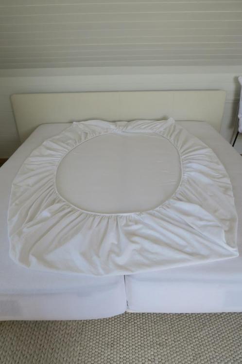 Wit hoeslaken - Ikea - 140 x 200 cm- Nordruta, Huis en Inrichting, Slaapkamer | Beddengoed, Nieuw, Hoeslaken of Sloop, Tweepersoons