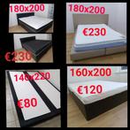 Boxsprings met matras levering 20eu, Huis en Inrichting, Slaapkamer | Boxsprings, Ophalen, Gebruikt, Beige, Tweepersoons