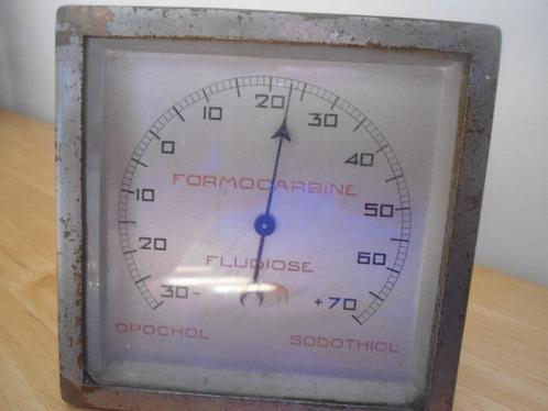 Ancien Thermomètre Publicitaire Pharmacie Année 50 en l'état, Collections, Marques & Objets publicitaires, Utilisé, Ustensile