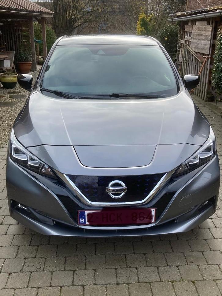 Nissan leaf, Auto's, Nissan, Particulier, Leaf, 360° camera, Airconditioning, Apple Carplay, Lederen bekleding, Elektrisch, Zilver of Grijs