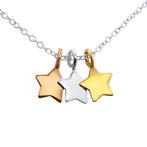 Zilveren kinderketting met drie sterretjes, Ophalen of Verzenden, Nieuw, Ketting
