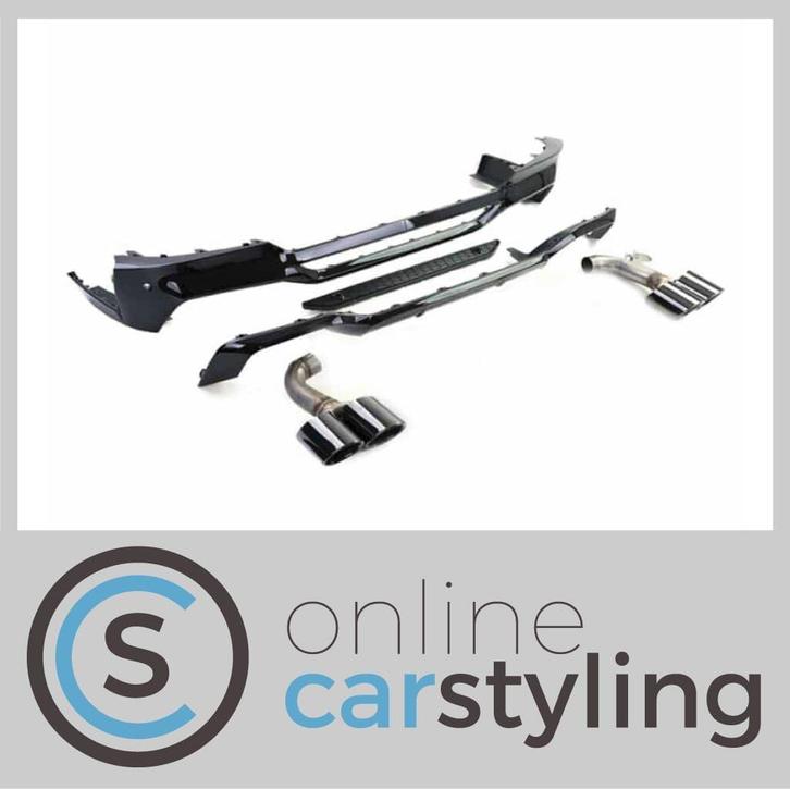Achterbumper Spoiler Audi A6 C7 Met Dubbele Uitlaat, Auto-onderdelen, Carrosserie, Bumper, BMW, Achter, Nieuw, Ophalen of Verzenden