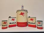 Bidon d'huile Mobiloil Pegasus XL, Utilisé, Enlèvement ou Envoi, Panneau publicitaire