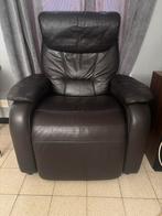 Elektrische relaxfauteuil, Huis en Inrichting, Fauteuils, Ophalen, Zo goed als nieuw, Leer